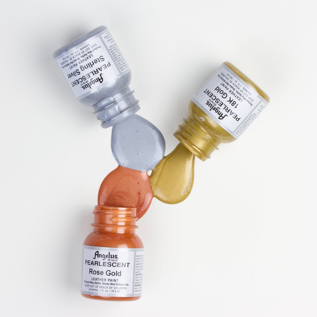 Màu vẽ da, vải Angelus Leather Paint Pearlescent 118ml (4Oz)