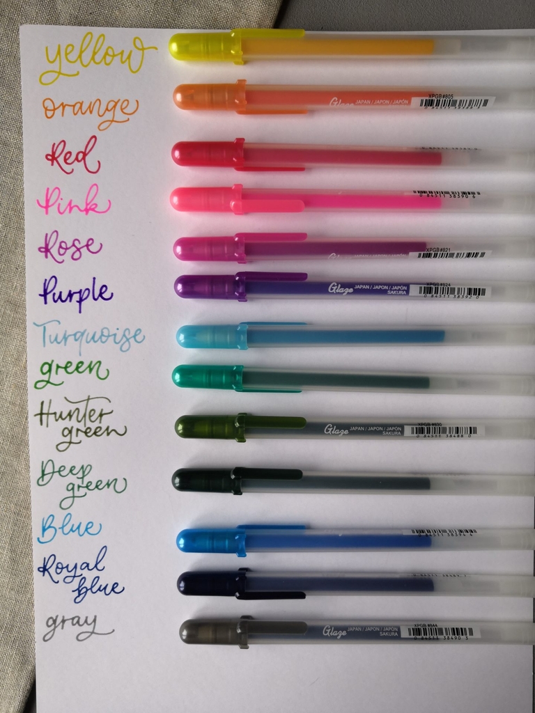 Bút bi Gel mực nổi 3D, bóng sáng để vẽ trang trí Sakura Gelly Roll Glaze - Ngòi 0.6mm