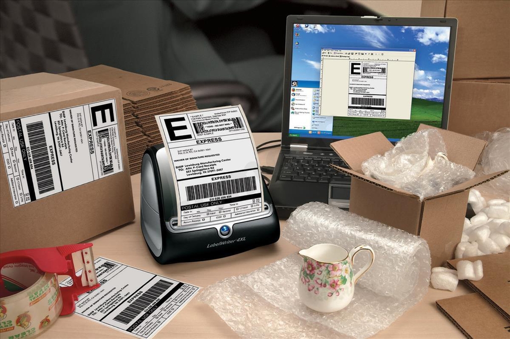 Cuộn tem nhãn dán Dymo (LW) giấy dùng cho máy in LabelWriter