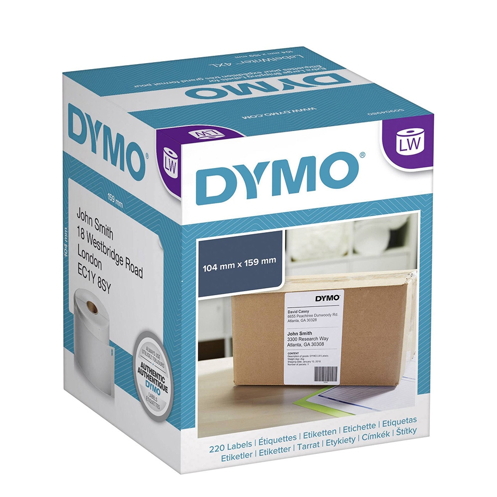 Cuộn tem nhãn dán Dymo (LW) giấy dùng cho máy in LabelWriter