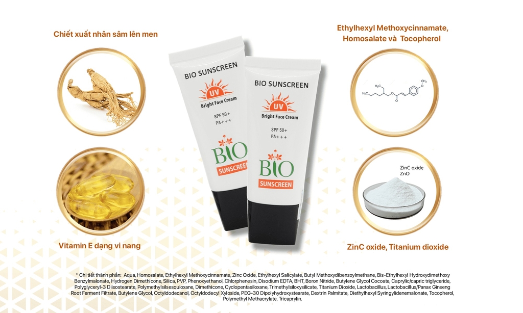 Kem chống nắng Bio Sunscreen SPF 50 + PA+++