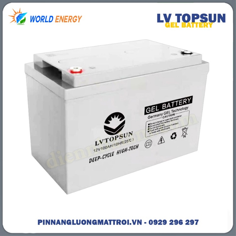 Bình ắc quy LVTOPSUN-12V-100Ah