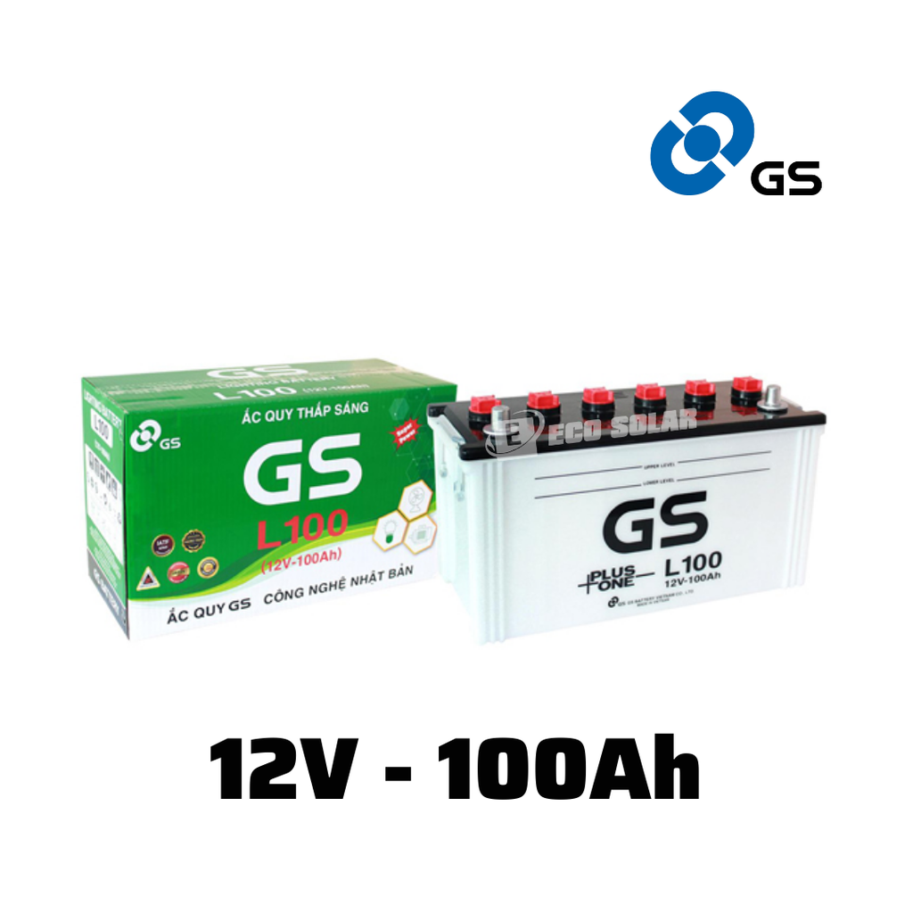 Ắc quy GS nước 12V - 100Ah (L100)