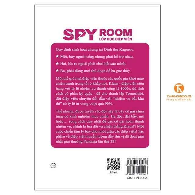 Spy room – Lớp học điệp viên - Tập 1 (Bản Thường) - Thái Hà Books 119k