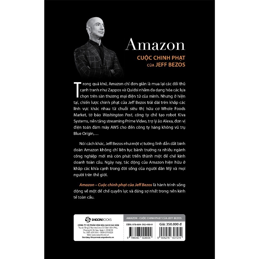 Amazon - Cuộc chinh phạt của Jeff Bezos - Tác giả Brad Stone - Sài Gòn Books 350k