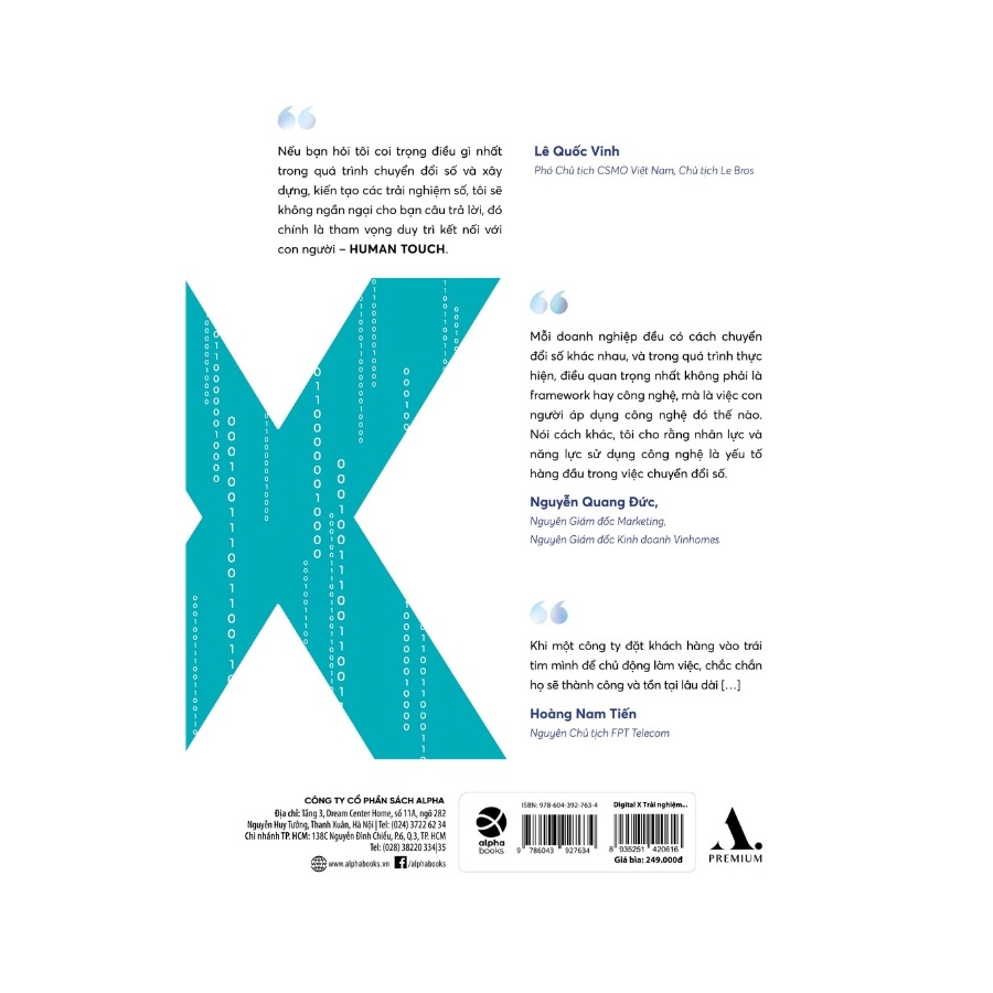 Digital X - Trải Nghiệm Số Trong Chiến Lược Sales & Marketing - VSMCamp Books - AlphaBooks 249K