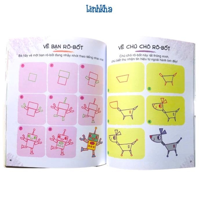 Tập Vẽ Cùng Các Hình Khối Đơn Giản - Phát Triển Khả Năng Sáng Tạo Cho Trẻ - Tân Việt 88k