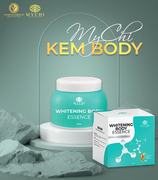 COMBO DƯỠNG TRẮNG DA MYCHI - WHITENING BODY ESSENCE- WHITENING DETOX BODY MASK