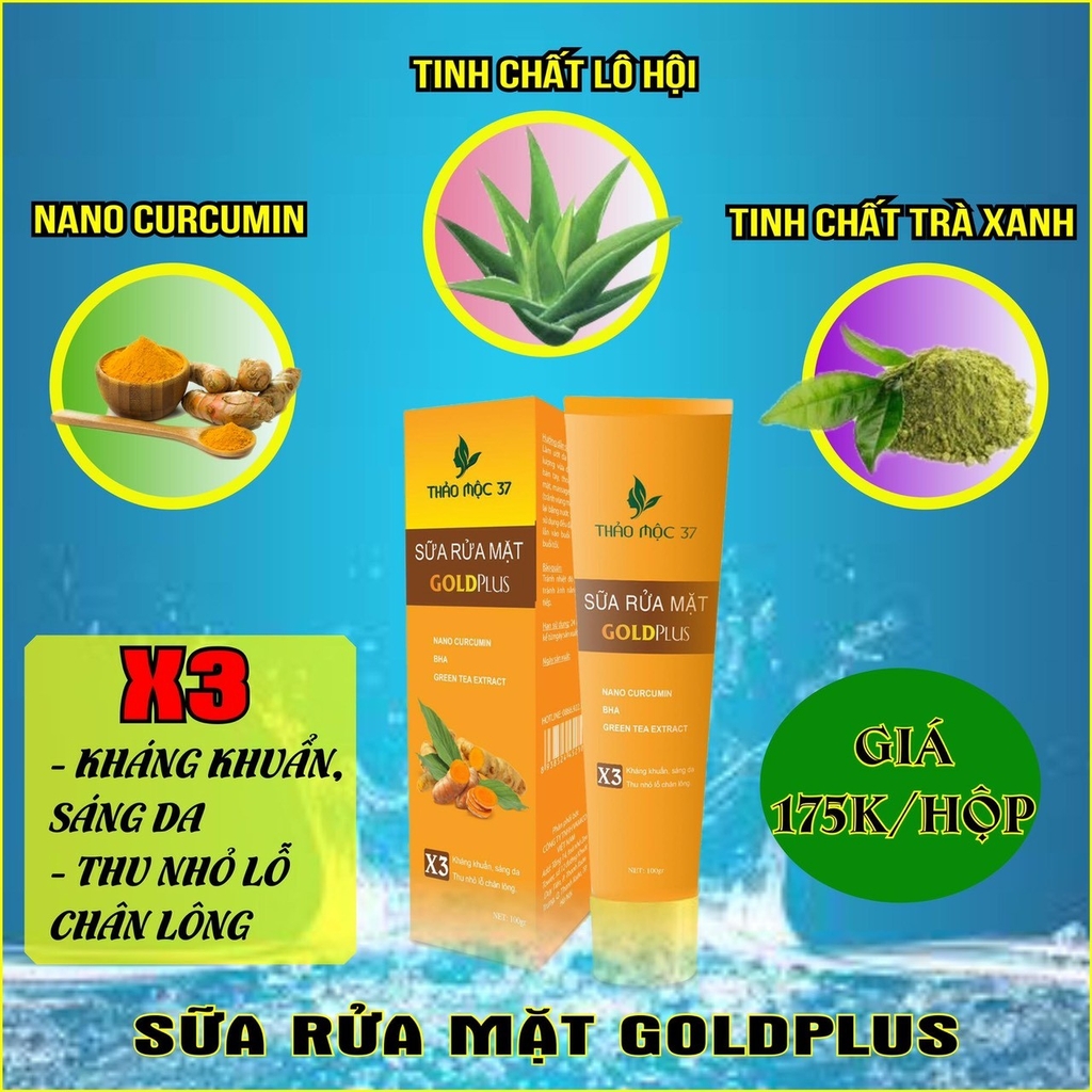 SỮA RỬA MẶT GOLD PLUS THẢO MỘC 37