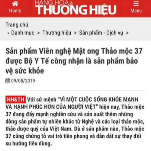 VIÊN NGHỆ MẬT ONG THẢO MỘC 37