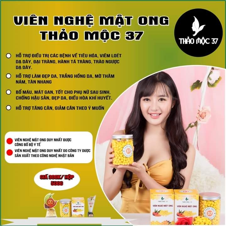 VIÊN NGHỆ MẬT ONG THẢO MỘC 37