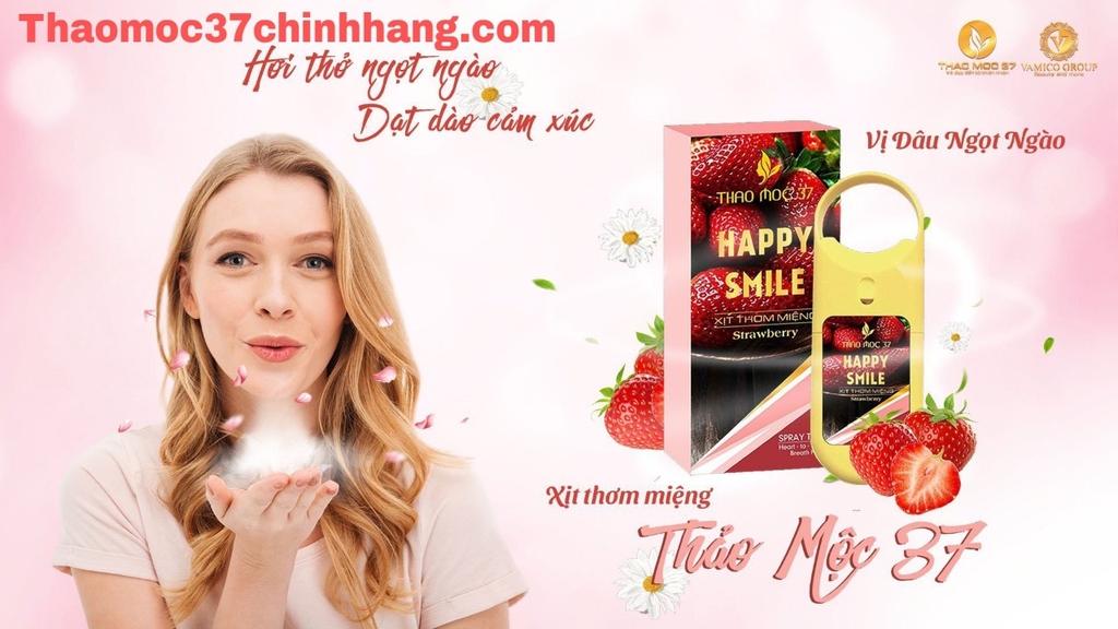 XỊT THƠM MIỆNG THẢO MỘC 37 - HAPPY SMILE (Coffee & Chocolate)