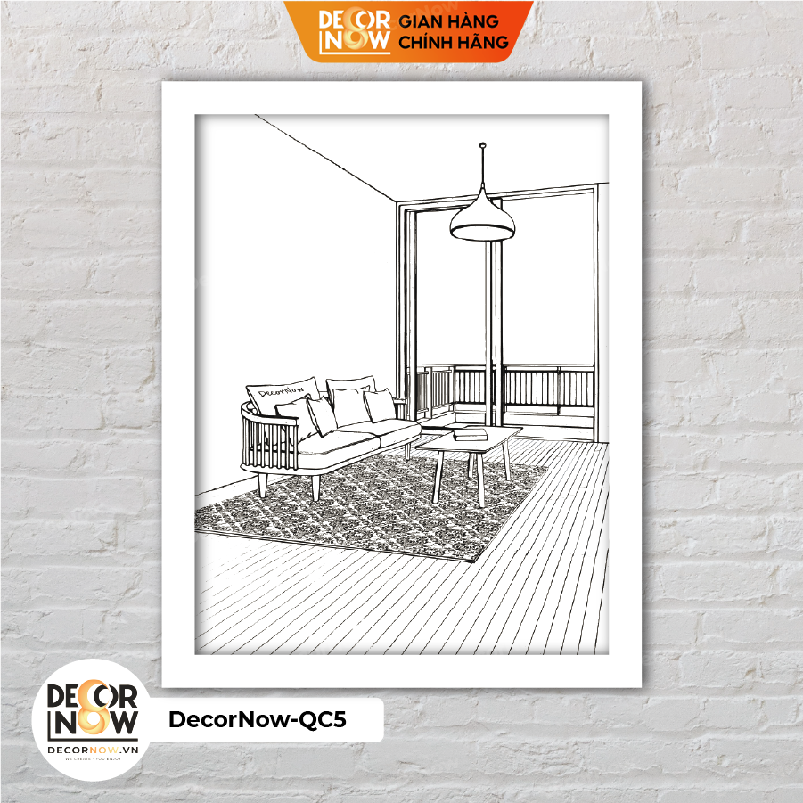 Đèn Ngủ Để Bàn Tranh Quang Chiếu, Phòng Chill Bên Biển DECORNOW DCN-QC5