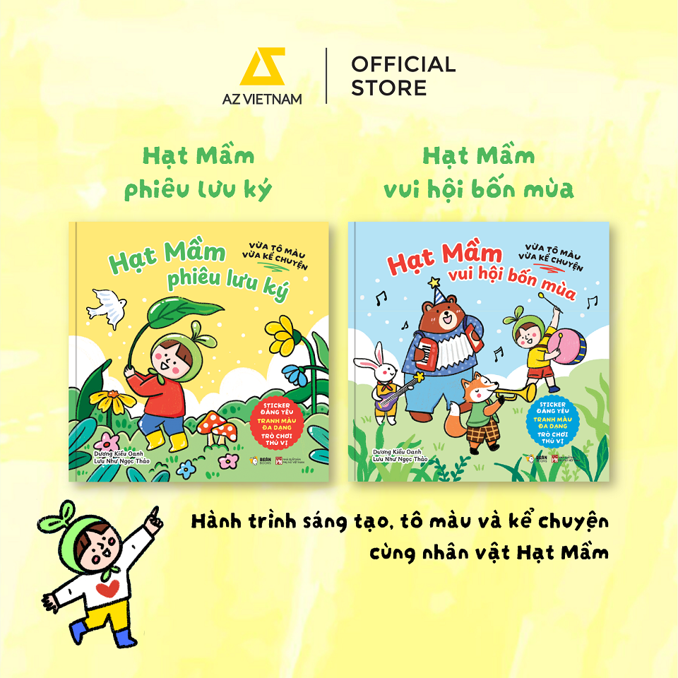 Sách - Bộ 2 Cuốn: Hạt Mầm Phiêu Lưu Ký + Hạt Mầm Vui Hội Bốn Mùa