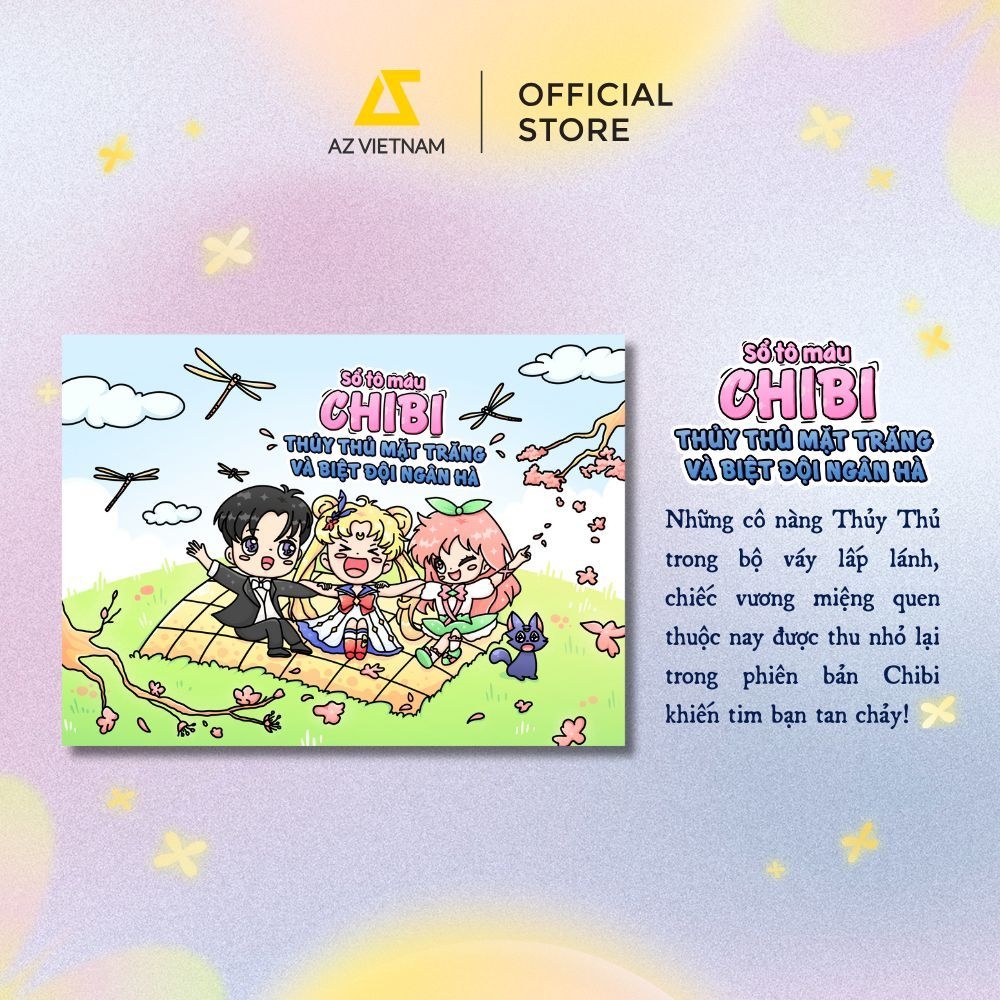 Sách - Sổ Tô Màu Chibi: Thủy Thủ Mặt Trăng Và Biệt Đội Ngân Hà