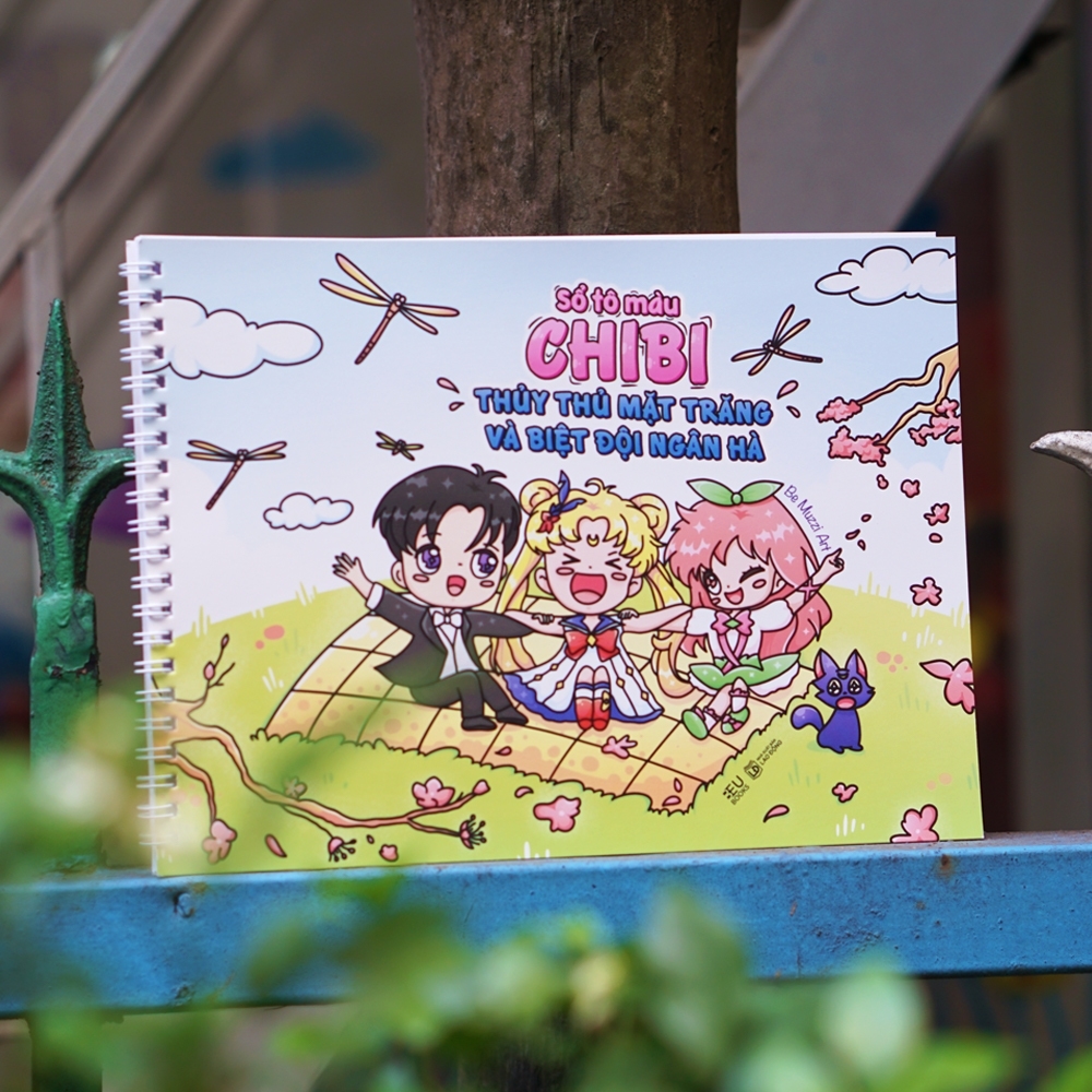 Sách - Sổ Tô Màu Chibi: Thủy Thủ Mặt Trăng Và Biệt Đội Ngân Hà