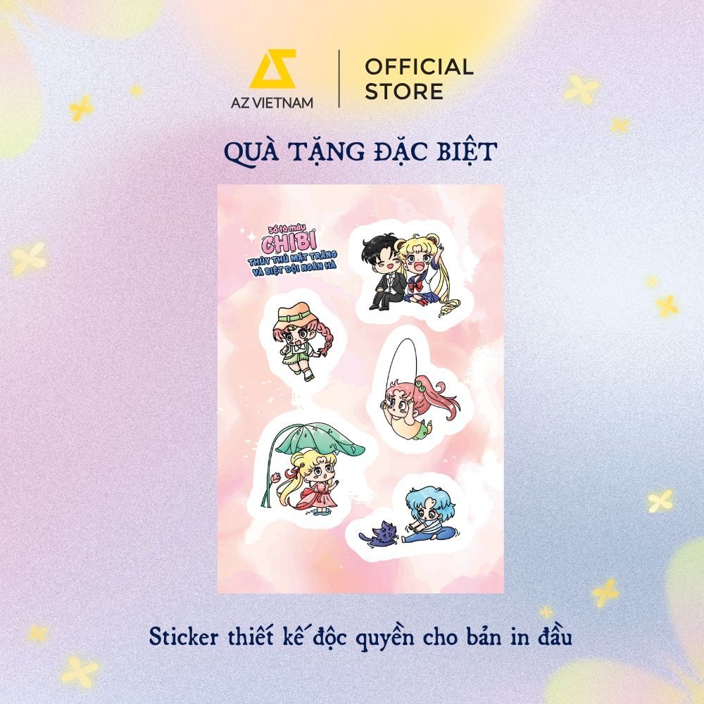 Sách - Sổ Tô Màu Chibi: Thủy Thủ Mặt Trăng Và Biệt Đội Ngân Hà