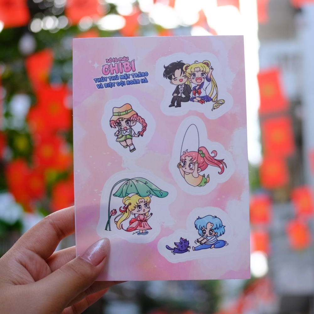 Sách - Sổ Tô Màu Chibi: Thủy Thủ Mặt Trăng Và Biệt Đội Ngân Hà