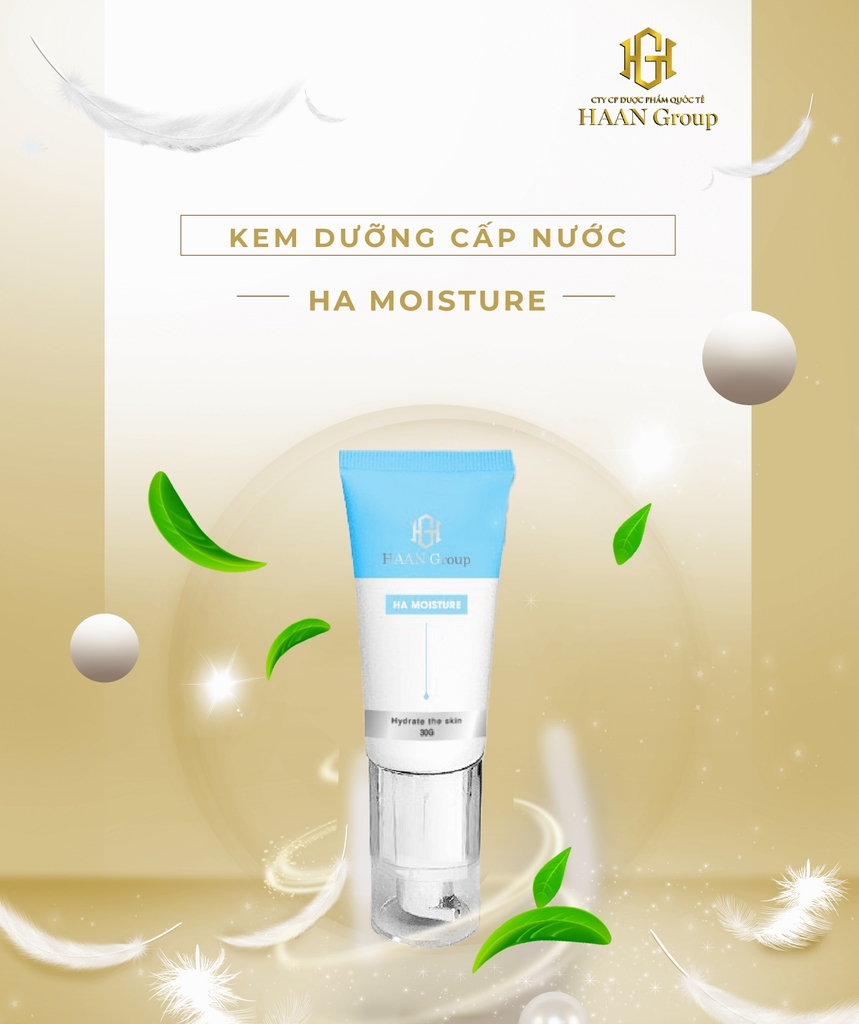 HA Moisture Kem dưỡng cấp nước giúp da mềm mịn, giảm nếp nhăn, chống lão hóa ngăn ngừa khô da bong tróc Vũ Trụ Khỏe Đẹp