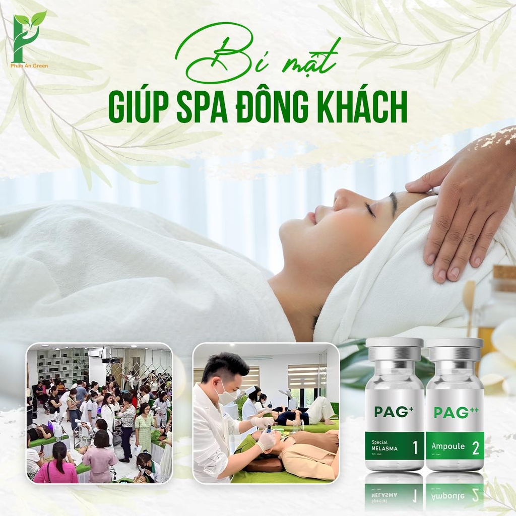 Hộp 10 lọ PAG++ (PAG2) Ampoule tinh chất nuôi da chuyên biệt Phan An Green Nine's Beauty Vũ trụ khỏe đẹp