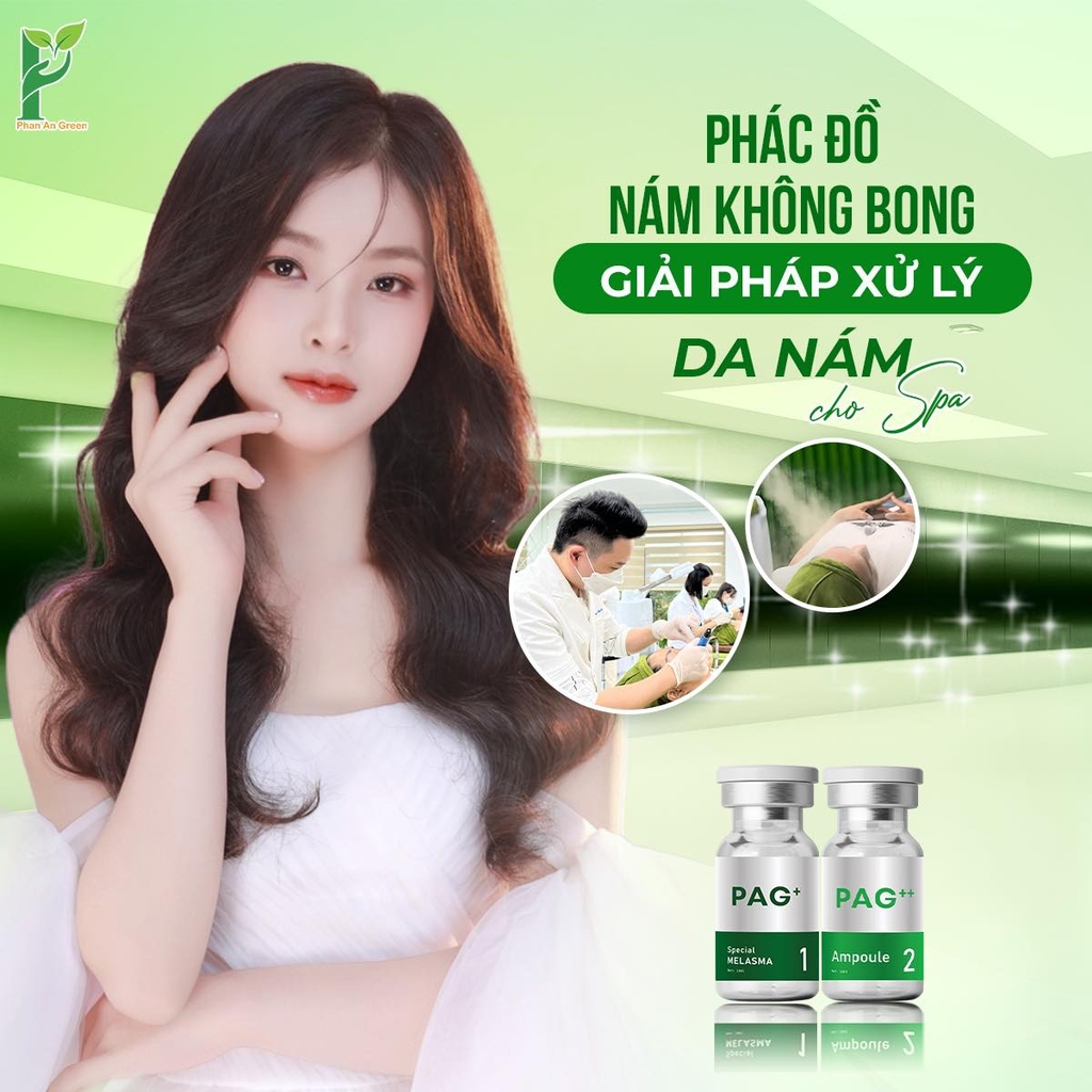 Hộp 10 lọ PAG+ (PAG1) Special Melasma tinh chất hút nám chuyên biệt Phan An Green Nine's Beauty Vũ trụ khỏe đẹp