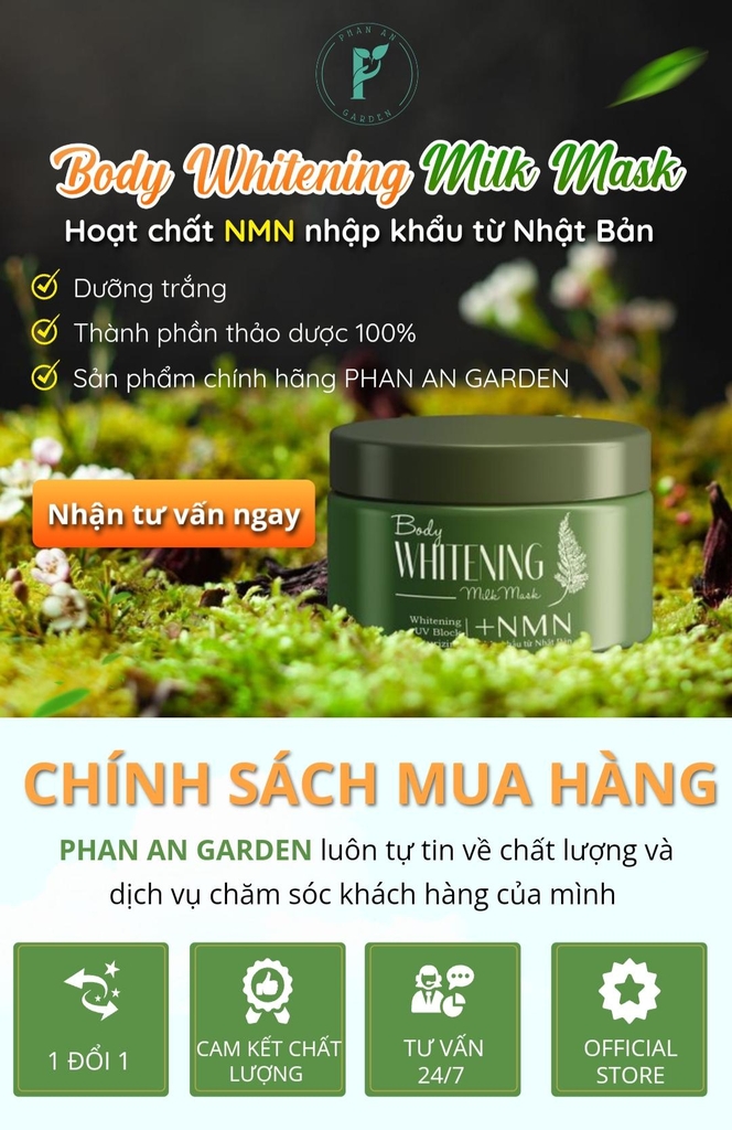 Kem ủ trắng da body tinh chất NMN – Phan An Garden Vũ Trụ Khỏe Đẹp