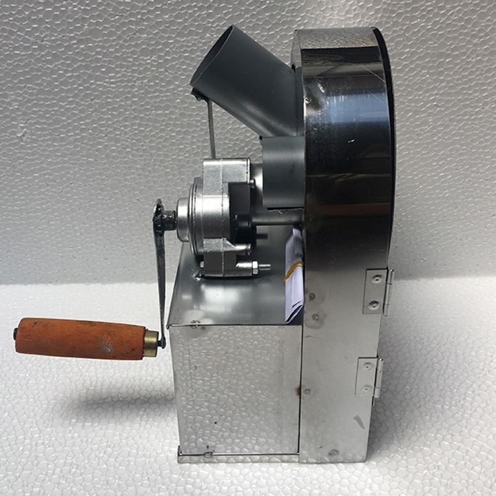 Máy thái hành tỏi quay tay inox, thái lát sả sung tặng bộ dao phụ