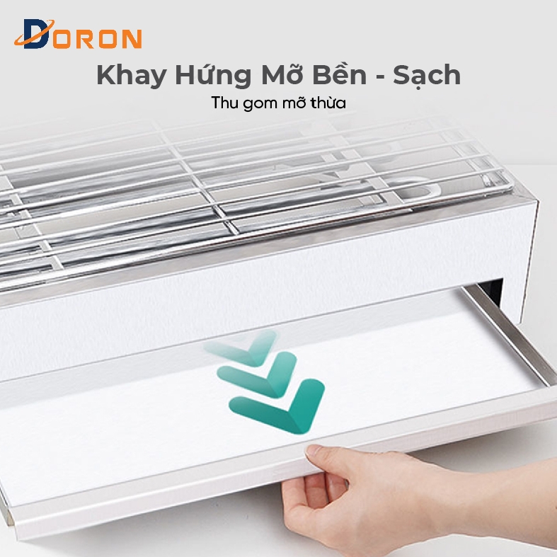 Bếp nướng BBQ điện công nghiệp DORON_169 không khói, nướng hải sản, thịt xiên