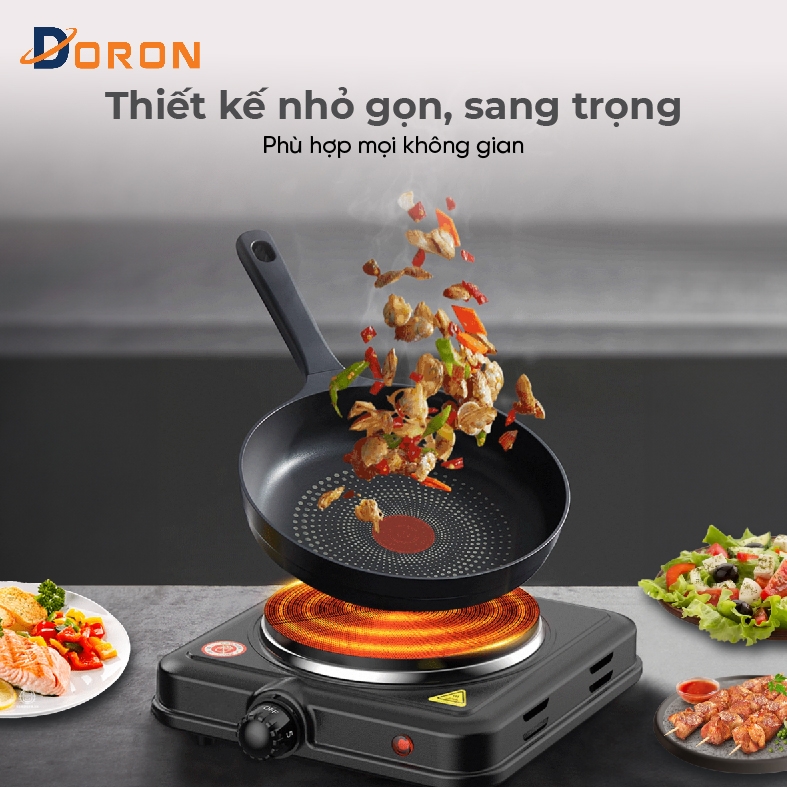 Bếp điện đơn DORON 5109 1500W chống nhiệt, an toàn cho mọi gia đình