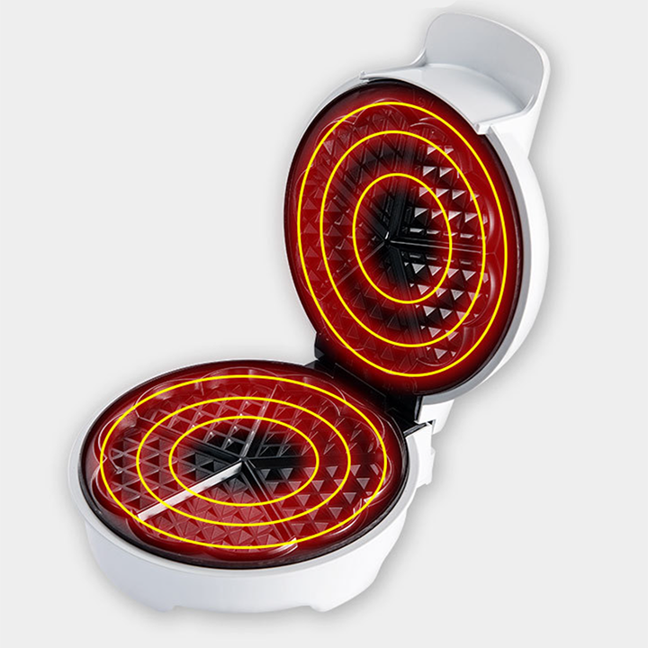 Máy làm bánh waffle, máy làm bánh tổ ong SOKANY 1200W làm nóng nhanh, bánh chín đều 2 mặt