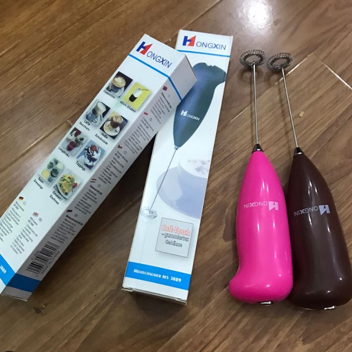 Máy tạo bọt cafe sữa, đánh trứng mini cầm tay dùng pin