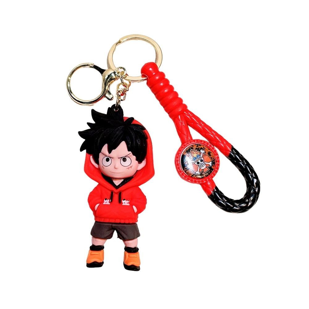móc khóa luffy sành điệu - dây dài 11cm mô hình cao 6cm - nặng : 50gram - K77-T6-S4