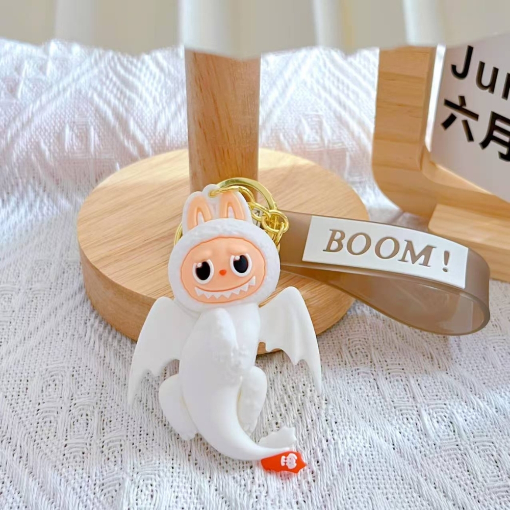 Móc Khóa labubu cosplay rồng trắng bay - Dây móc dài : 10cm - Mô Hình Cao : 7cm - Nặng : 50gram - No Box : bọc túi OPP K76-T1-S3