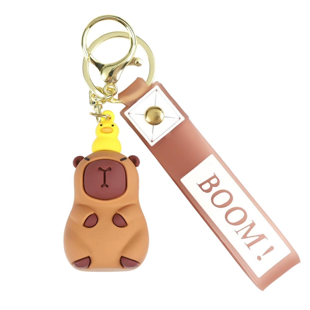 Móc capy đội vịt - dây dài 11cm mô hình cao 6cm - nặng : 50gram - no box K75-T3-S5