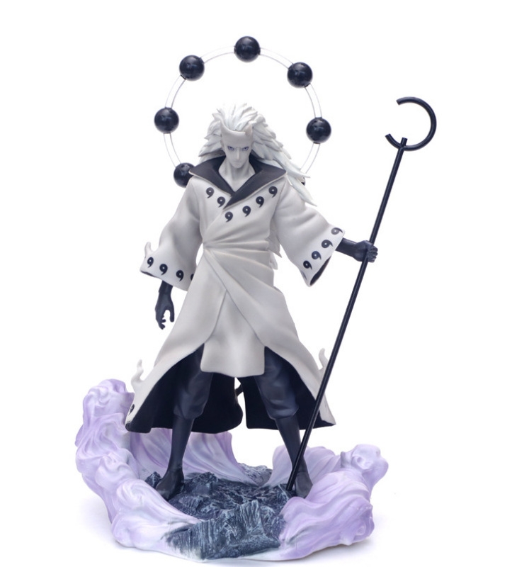 Mô hình Uchiha Madara cao 27cm siêu đẹp có 3 đầu thay thế - Naruto - No Box - K3-T1-S5