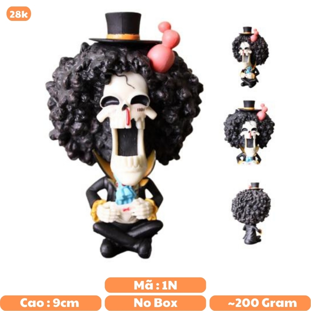 Mô hình đồ chơi - Brook cực dễ thương - One Piece - Bộ Chibi - K16-T2-S12