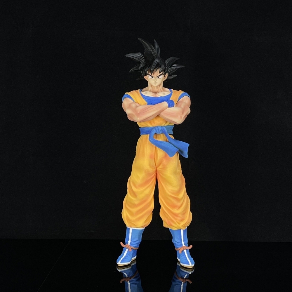 Mô Hình Dragon Ball Songoku đứng khoanh tay - Cao 30cm - nặng 800gram -No Box : Bọc túi OPP - K6-T1-S5