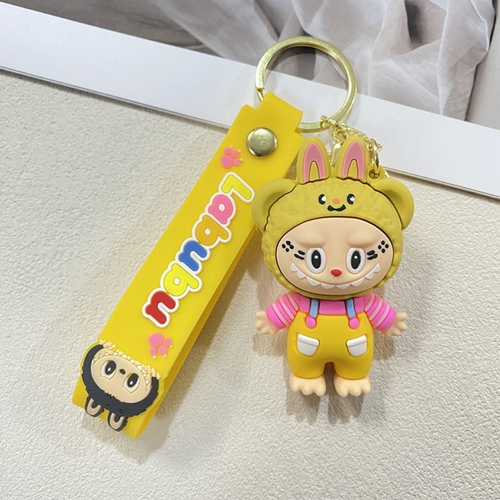 Móc Khóa labubu nâu nhạt - Dây móc dài : 10cm - Mô Hình Cao : 6cm - Nặng : 50gram - No Box : bọc túi OPP K76-T2-S5
