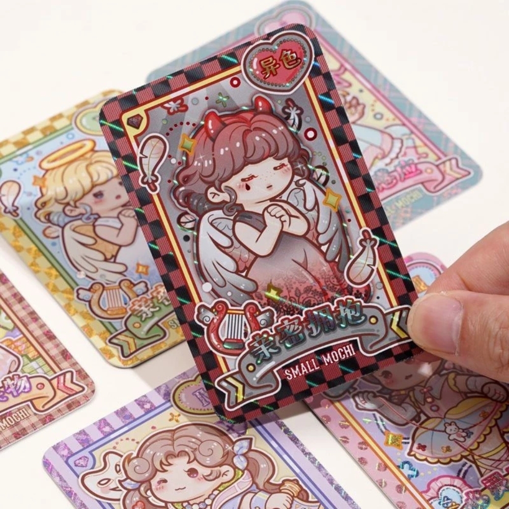 Pack anime thẻ Small mochi ( 32 Pack 1 hộp - 1 Pack có 5 thẻ ) - dài 14 - cao 13cm - Hộp màu - K31-T3-S4