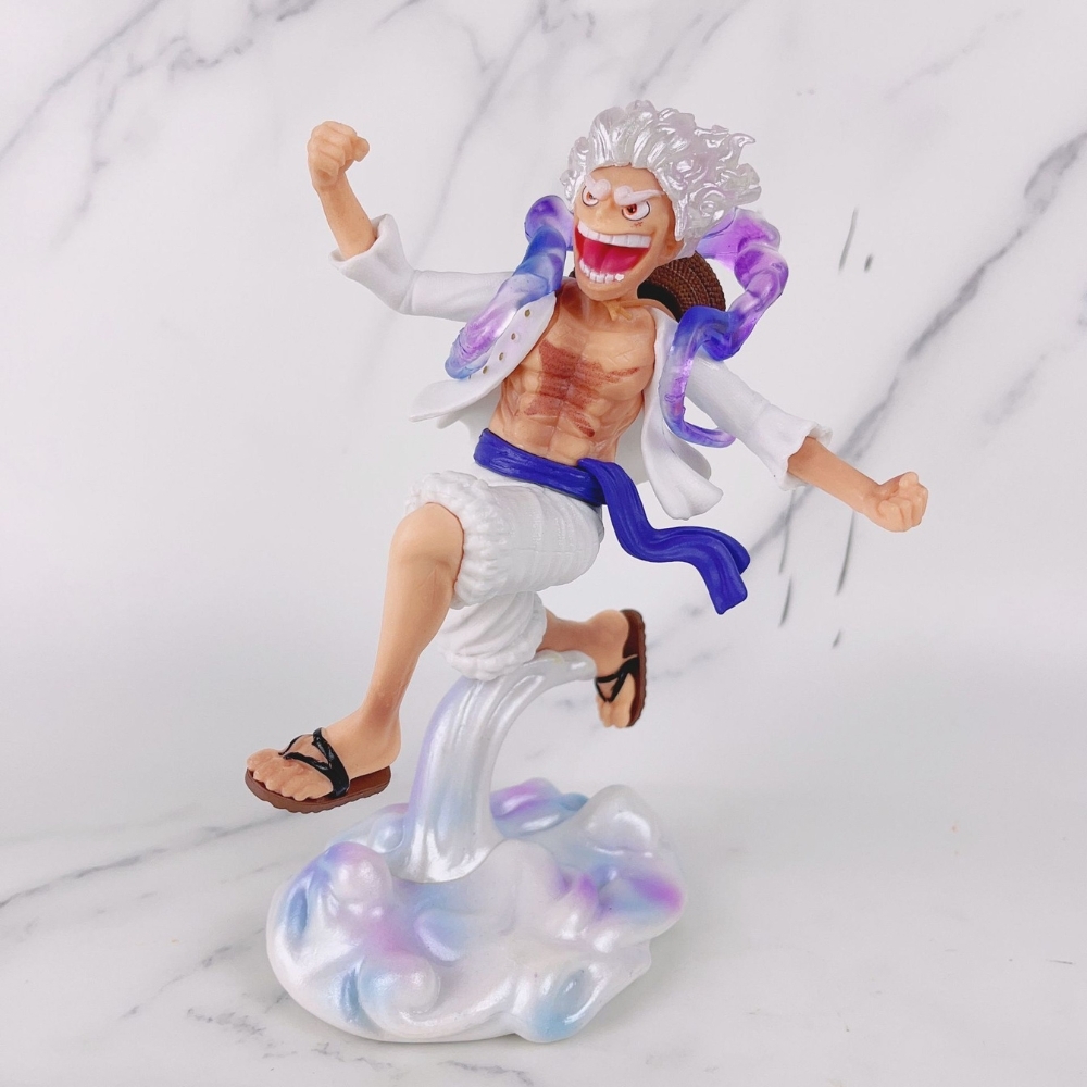Mô hình OnePiece Luffy gear 5 trạng thái chiến đấu - Cao 19cm - nặng 300gram - Figure One Piece - Hộp Màu -  K18-T1-S8