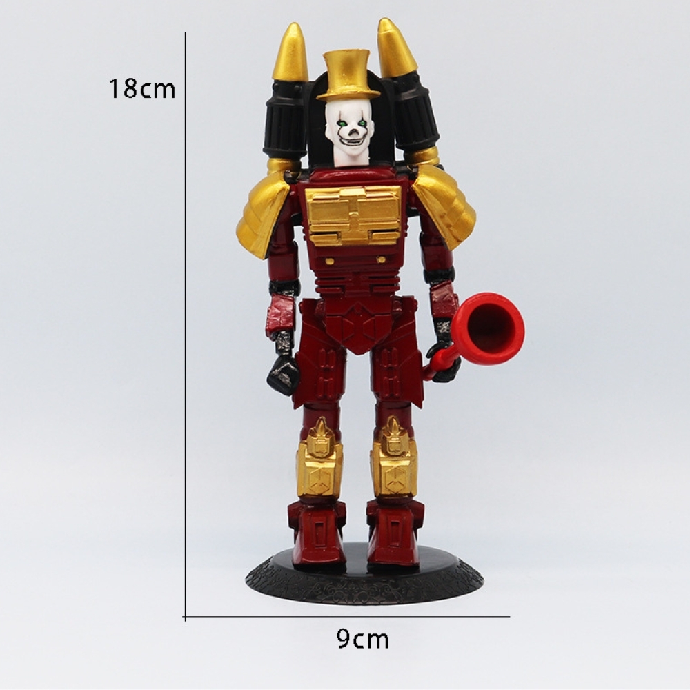 Mô Hình Toilet Man Đỏ Mặt Hề nhân vật trong Skibidi Toilet - Cao 18cm - nặng 200Gram - Bọc túi OPP - No Box - K22-T1-K8