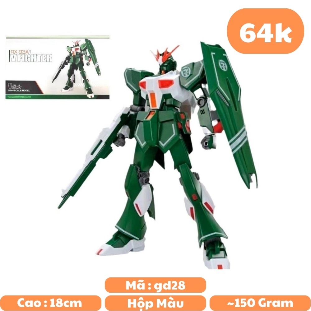Mô hình GundamXG Gundam RX-93C VFIGHTER - Cao 18cm - nặng 150gram - Có BOX : BOX màu - SKU : RX - 93C - Figure Gundam - Có hộp màu - K32-T4-S3