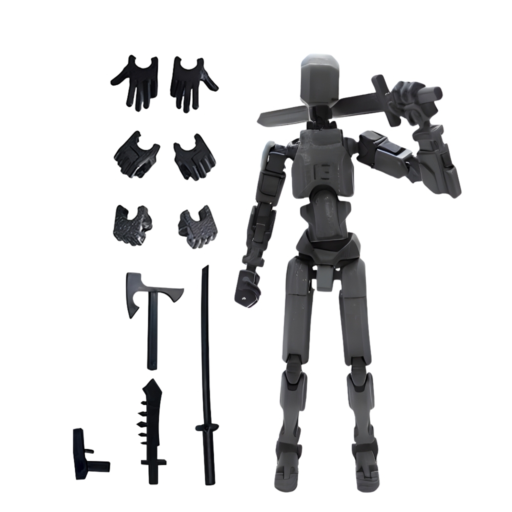 Bán 20 cái - Giá 7.5k 1 cái - Mô Hình Lắp Ghép Dummy 3D + nhiều vũ khí đi kèm  - Chiều Cao : 15cm Nặng : 100gram - No Box N1-T2