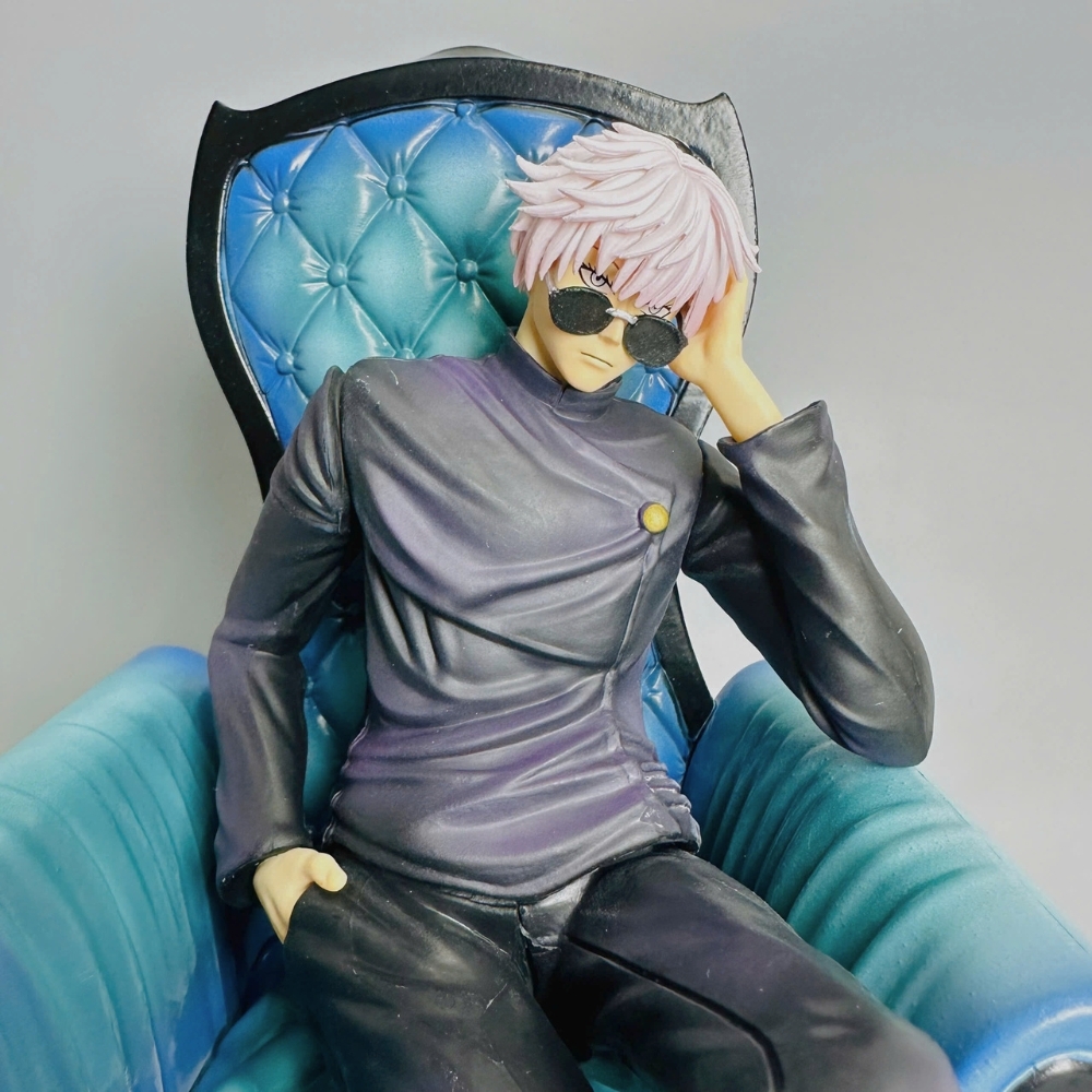 Mô Hình Jujutsu Kaisen gojo ngồi ghế - Cao 22.5cm - nặng 1000gram - Full Box - Figure anime Jujutsu Kaisen - K59-T4-S7