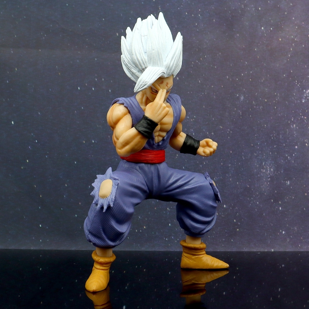 Mô hình DragonBall Gohan Best Chỉ Tay lên mặt - Cao 17cm - nặng 250gram - Dragon Ball - bọc túi OPP + hộp màu-K28-T1-S9