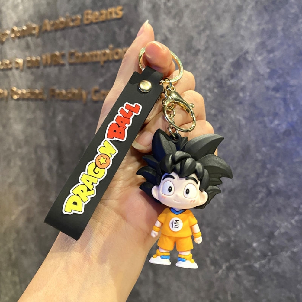 Móc Khóa SonGoKu baby - Dây móc dài : 9.5cm - Mô Hình Cao : 7.6cm - Nặng : 50gram - No Box : bọc túi OPP K78-T4-S6