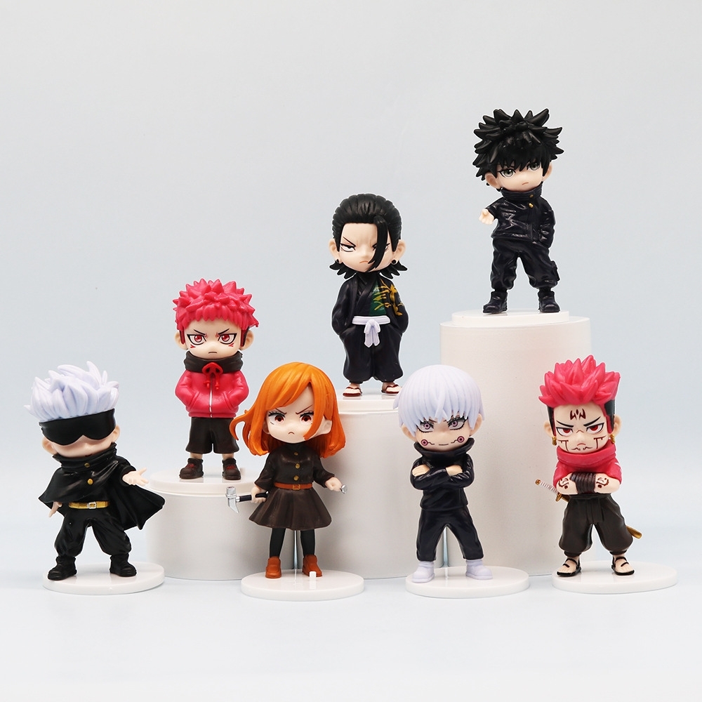 Mô Hình Jujutsu Kaisen bộ 7 chú thuật hồi chiến - Cao 10.5cm - nặng 200gram - No Box : bọc túi OPP - Figure anime Jujutsu Kaisen - K14-T3-S4