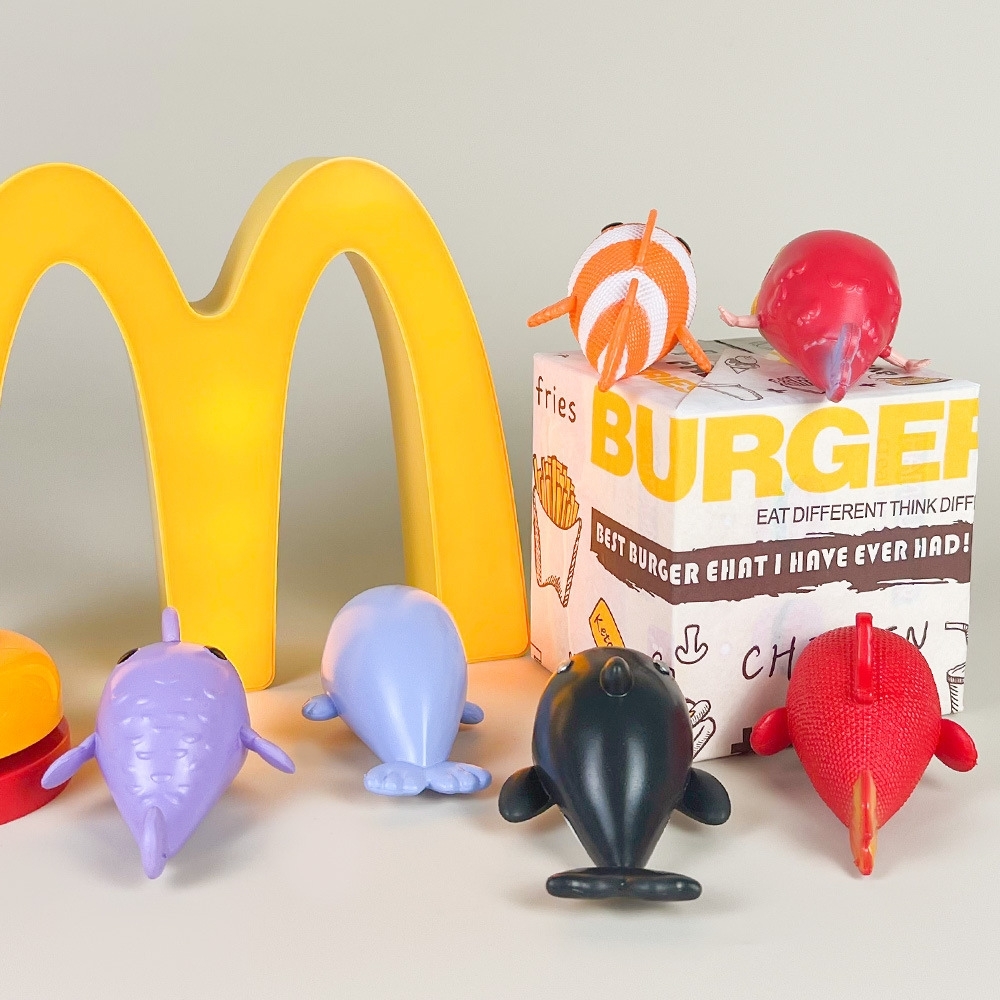 Mô Hình bộ 6 Shin bút chì cosplay cá - Cao 4.5cm - nặng 300gram - Figure Cậu Bé Bút Chì - bọc túi OPP - Hộp Màu - HM57 -K14-T1-S4