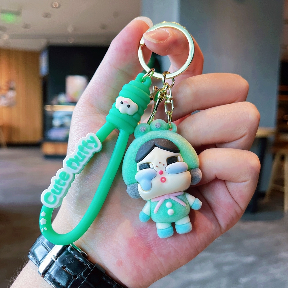 Móc Khóa baby cry màu xanh đậm - Dây móc dài : 10cm - Mô Hình Cao : 6cm - Nặng : 50gram - No Box : bọc túi OPP K75-T2-S1