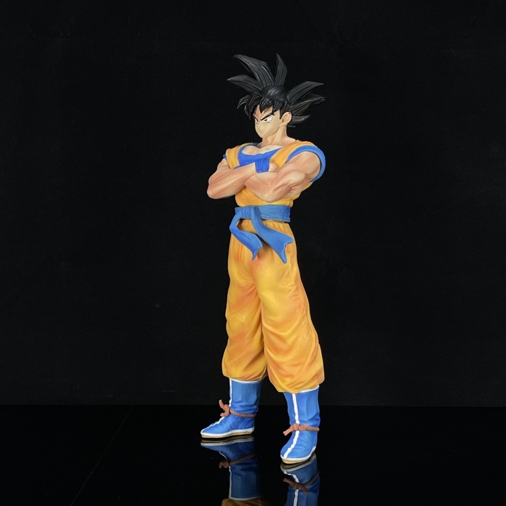 Mô Hình Dragon Ball Songoku đứng khoanh tay - Cao 30cm - nặng 800gram -No Box : Bọc túi OPP - K6-T1-S5